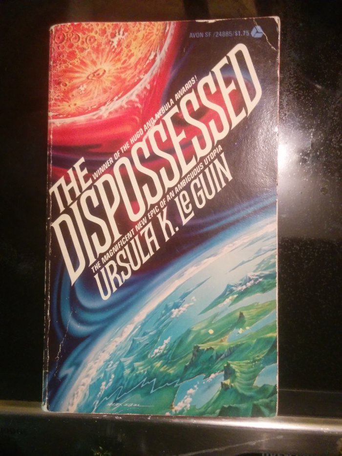 My weathered copy of The Dispossessed