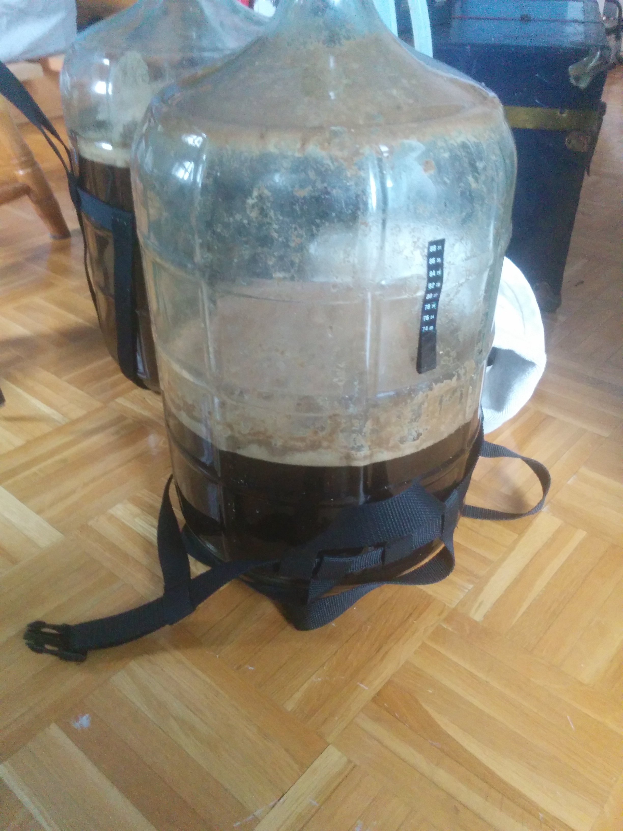 This carboy was full to the brim prior to the beerxplosion