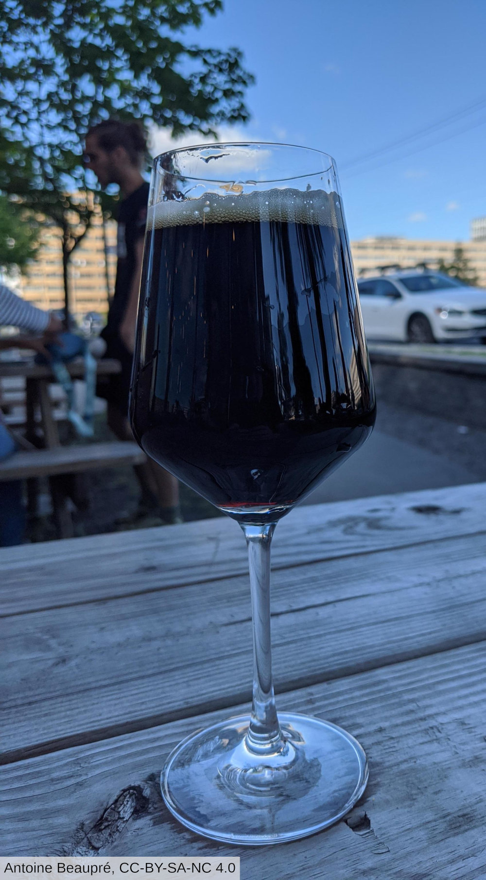A glass of English Porter from Silo Brewery