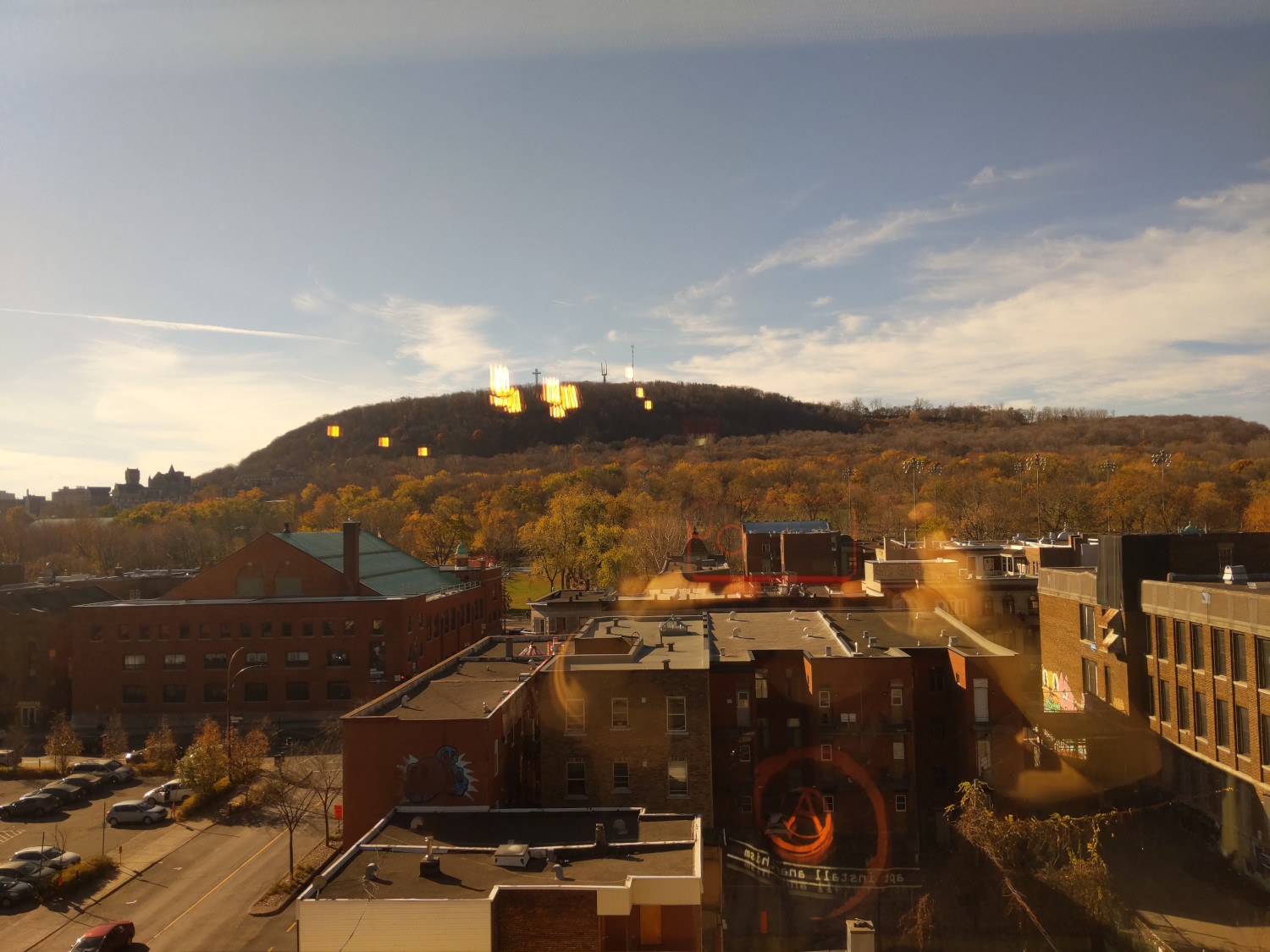 The view from EfficiOS' offices, overlooking the Mont-Royal