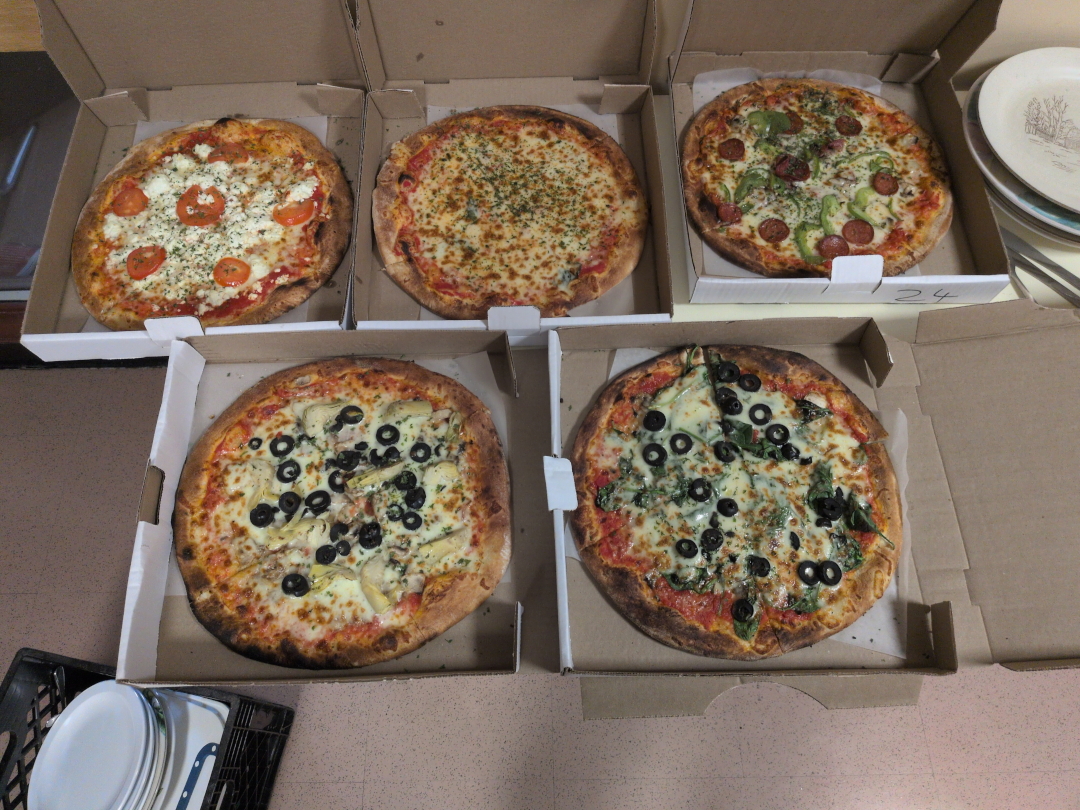 The pizzas we ate The pizzas we ate